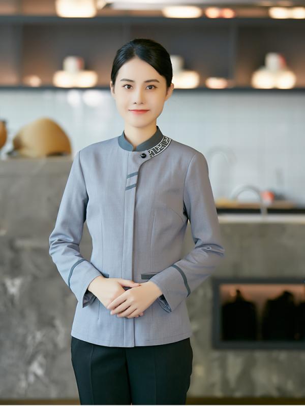 ユニフォーム 制服 作業着 おしゃれ ファッション ホテル コミュニティ パティ クリーニング 秋冬 長袖 ハウスキーピング クリーニング 大きめサイズ