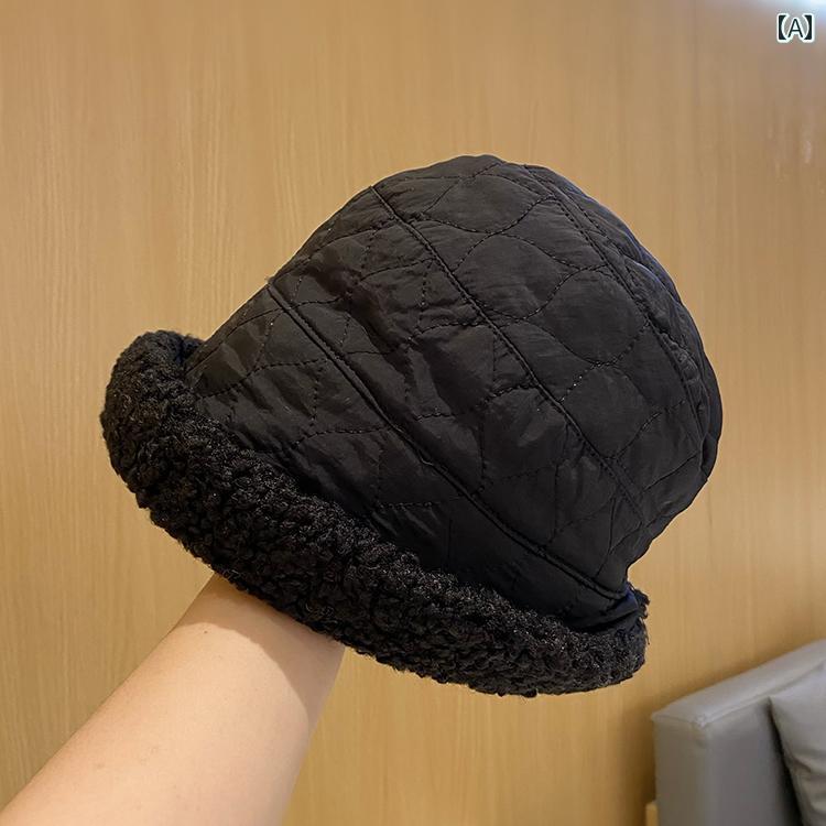 帽子 レディース 秋冬 ファッション レディース ロールエッジ 韓国 小顔 裏起毛 暖かい ハット