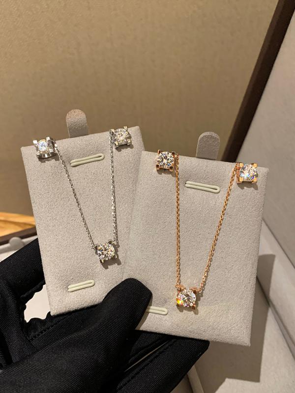 レディース ネックレス ブル ヘッド スモール スクエア ローズゴールド 色褪せしにくい ネックレス スーパー フラッシュ ジルコン セーター 鎖骨 チェーン