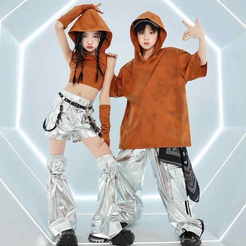 子供服 女の子 男の子 シャツ タンクトップ へそ出し パンツ 夏 コスチューム バンド ダンス ヒップホップ ストリート系 パフォーマンス 衣装 クール かっこいい キッズ