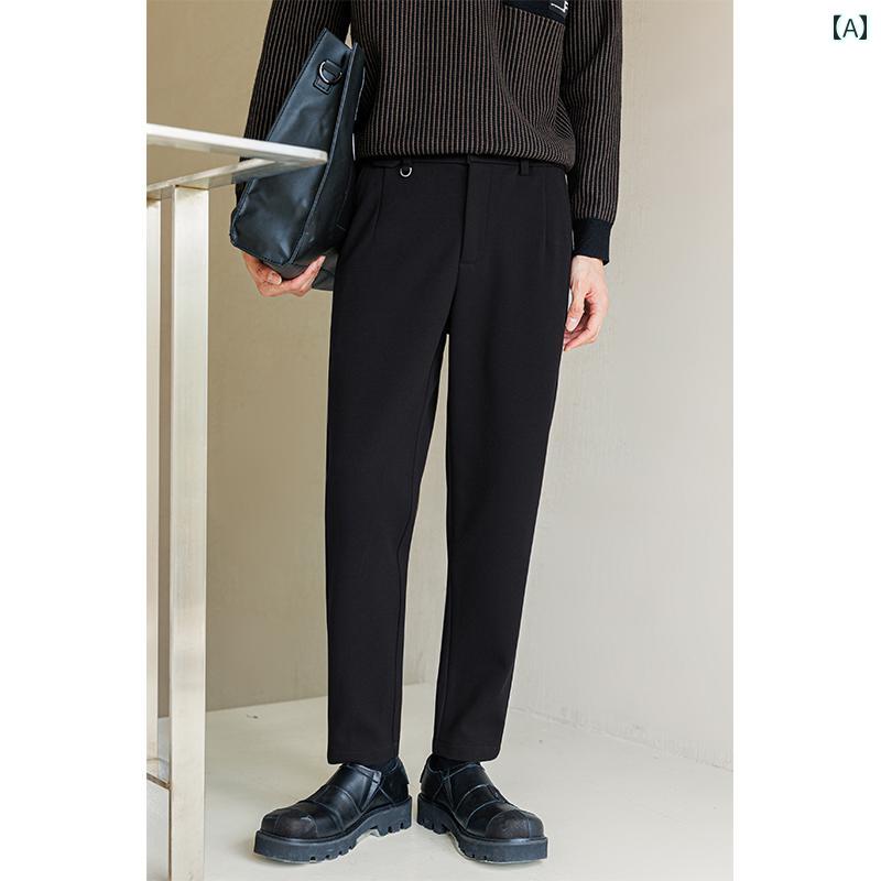 カジュアル パンツ 履きやい シンプル ラフ おしゃれ ミニマル 普段使い メンズ ファッション 大きめサイズ 秋冬｜セキュアデポ