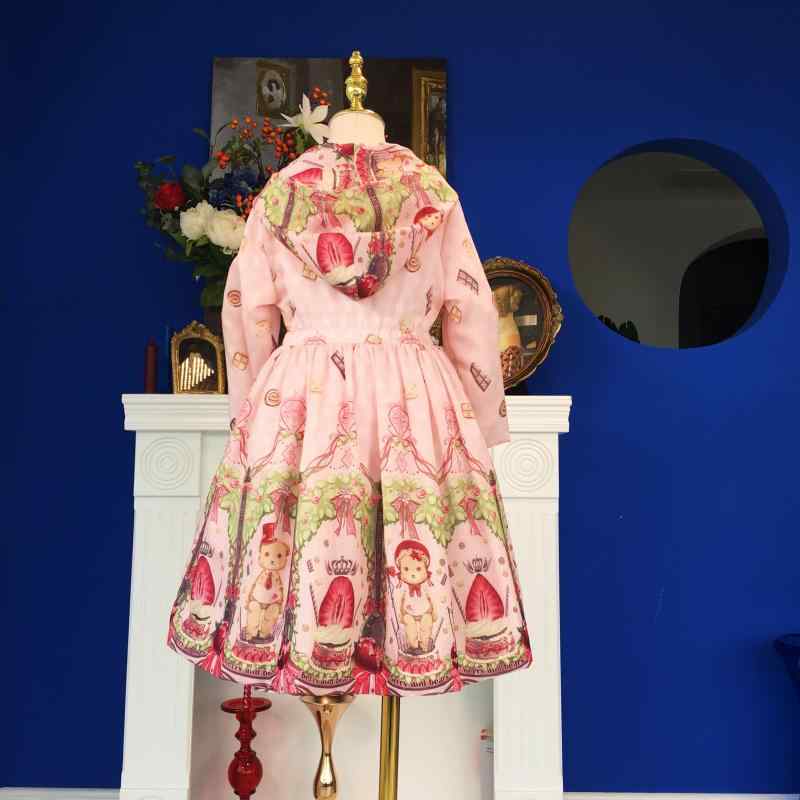 キッズ ファッション プリンセスガールズ ウインドブレーカー 秋 ライト ロリータ 不思議 国 アリス 日記