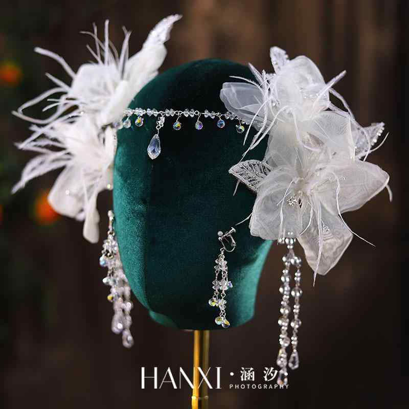 ヘアアクセサリー 髪飾り ブライダル ジュエリー 結婚式 レディース フェザー 雑貨 小物 装飾品 道具 レディース