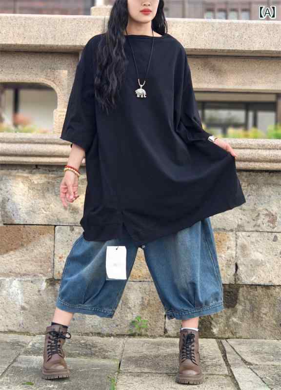 レディース Tシャツ ビッグシルエット エスニック ボヘミアン 婦人服 レディース トップス カットソー カジュアル レトロ シンプル 春 ゆったり