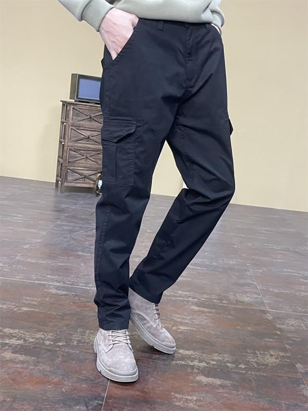パンツ ワークパンツ アウトドア カジュアル ズボン メンズ 春秋 スリム 作業 ズボン ファッション ロング 小型 ストレート ブラック