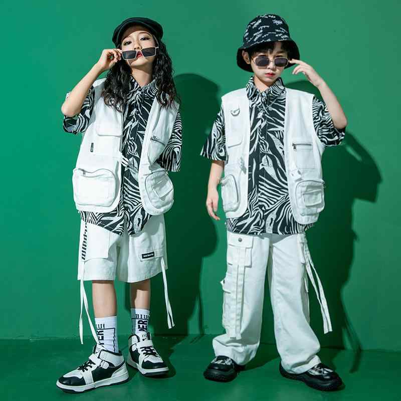 子供 ヒップホップ 服 クール シャツ 男の子 セット キッズ 女の子 ストリート カジュアル ダンス Tシャツ
