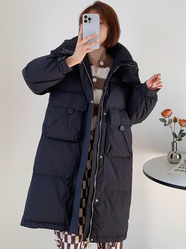 上衣 冬 落ちこむ 韓国 90 ホワイトダックダウン 酉の方角 お上さん 真っただ中丈 朦々たる