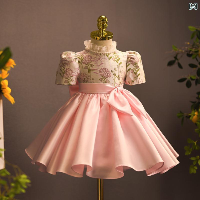 ドレス 女の子 ガールズ初 パーティー ベビー ガール 軽か 春 パフォーマンス コーラス 子供用 ホスト プリンセス フラワーガール ハイエンド｜セキュアデポ