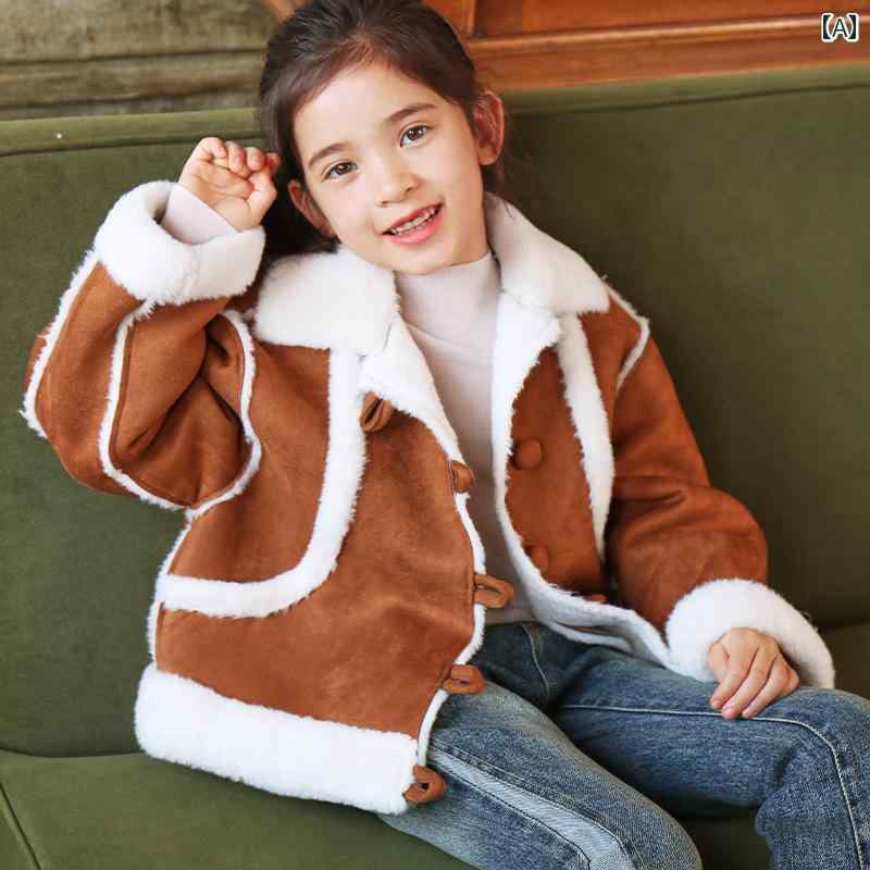 ジャケット 子供服 キッズ アウター 冬 フリースコート 防風性 暖かい イミテーション ファー オールインワン