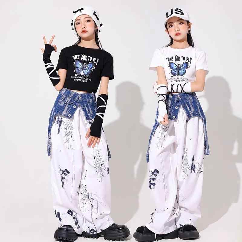 ストリートファッション ダンサー ダンス 練習服 ヒップホップ パフォーマンス 大人っぽい かっこいい セットアップ 子供服 スポーティー おしゃれ クール