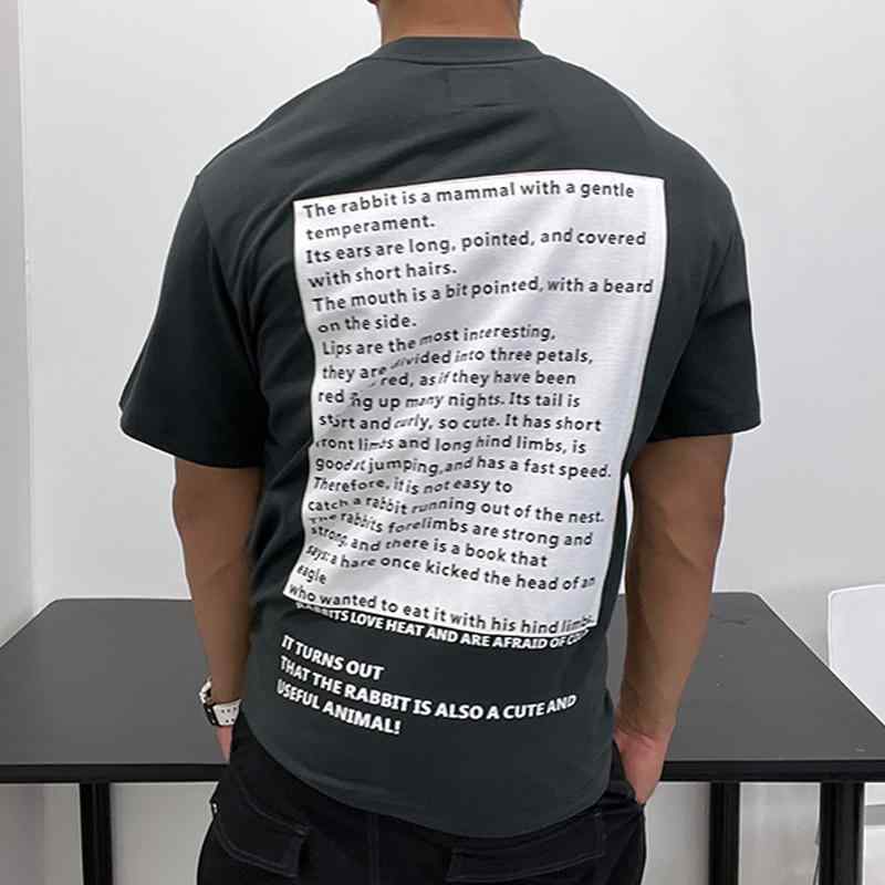シャツ Tシャツ マッスル メンズ 筋肉質 コントラスト プリント ワッペン 綿 ラウンドネック スリム 半袖 綿 筋肉 ボディ ディスプレイ