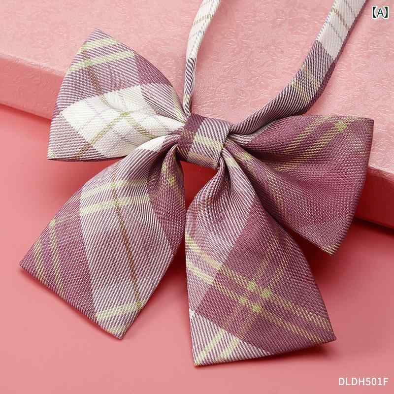 レディース 蝶 ネクタイ ボウタイ チェック柄 jk 襟 花 羽 服 装飾 カレッジ リボン シャツ ins セーラー スーツ