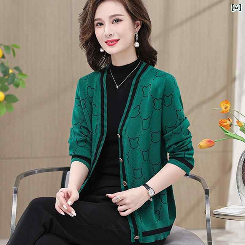 春服 セーター 薄手 長袖 トップス 上品 カジュアル レディース 春秋 カーディガン Vネック 重ね着 通気性 エレガント