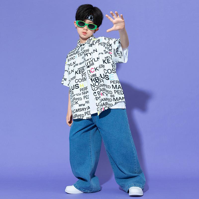 子供服 女の子 男の子 シャツ Tシャツ パンツ コスチューム バンド ダンス ヒップホップ ストリート系 パフォーマンス 衣装 セットアップ クール かっこいい キッズ