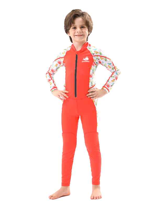 ウェットスーツ キッズ 子供 ワンピース 水着 男の子 女の子 長袖 日焼け防止 屋外 速乾 温泉 ビーチ 水泳 ダイビング サーフィン 半袖 海 レジャー