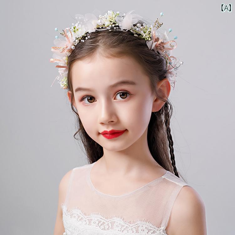 ステージ パフォーマンス 花冠 ドレスアップ イベント かわいい ダンス ショー ヘアアクセサリー 子供 誕生日 女の子