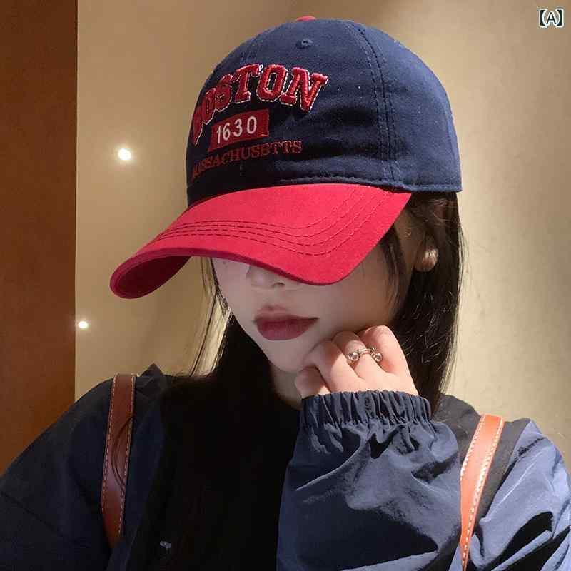 ユニセックス キャップ 帽子 カラーブロック レトロ UV対策 調節可能 小顔効果 カジュアル おしゃれ かわいい 韓国 通気性 深い イベント フェス レジャー アウトドア 旅行 普段使い使い