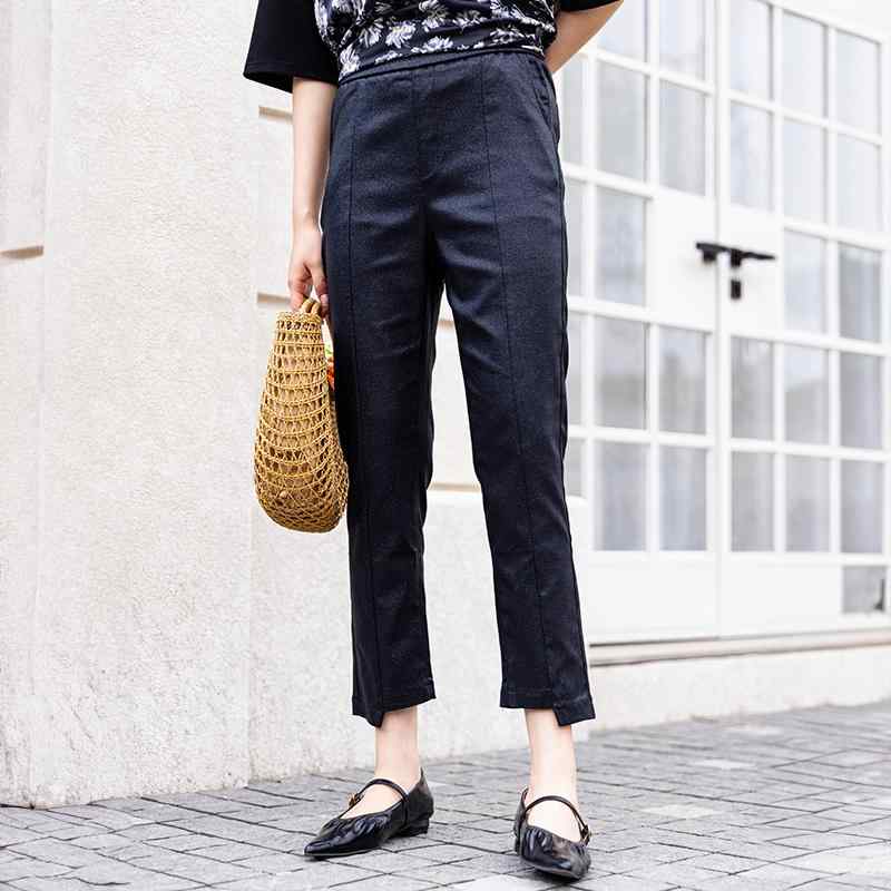 レディース 大きめサイズ パンツ カジュアル 春夏 九分丈 おしゃれ ストレッチ|セキュアデポ