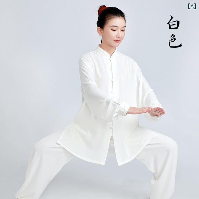 レディース メンズ 夏 太極拳 背広 柔軟体操服 武術 武道着 形づくる 御召しもの マーサージ師 制服 カンフー ハイエンド 読み合わせる 春 気功 揉み療治師 ユニフォーム 着 ロング