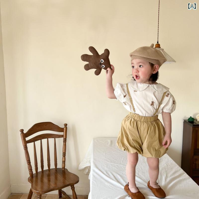 Tシャツ パンツ シンプル カジュアル かわいい ベビー 赤ちゃん キッズ 乳幼児 子供 ベビー服 キッズファッション 子供服 女の子 韓国 夏