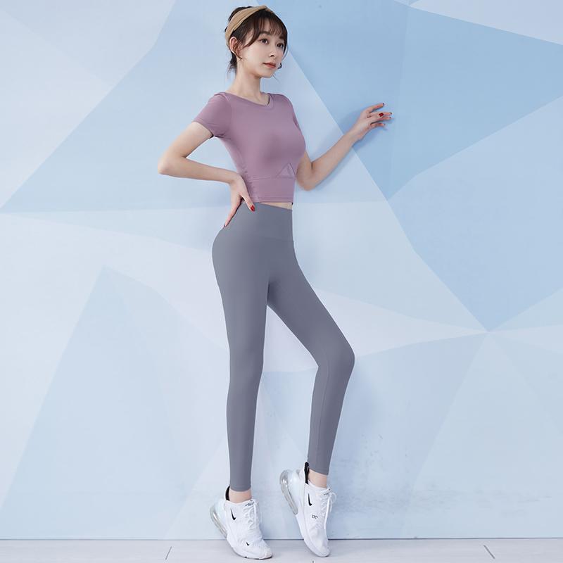 トレーニング ウェア レディース スポーツ フィットネス モーニング ランニング スーツ 夏 ファッション 半袖 ヨガ セットアップ レディース