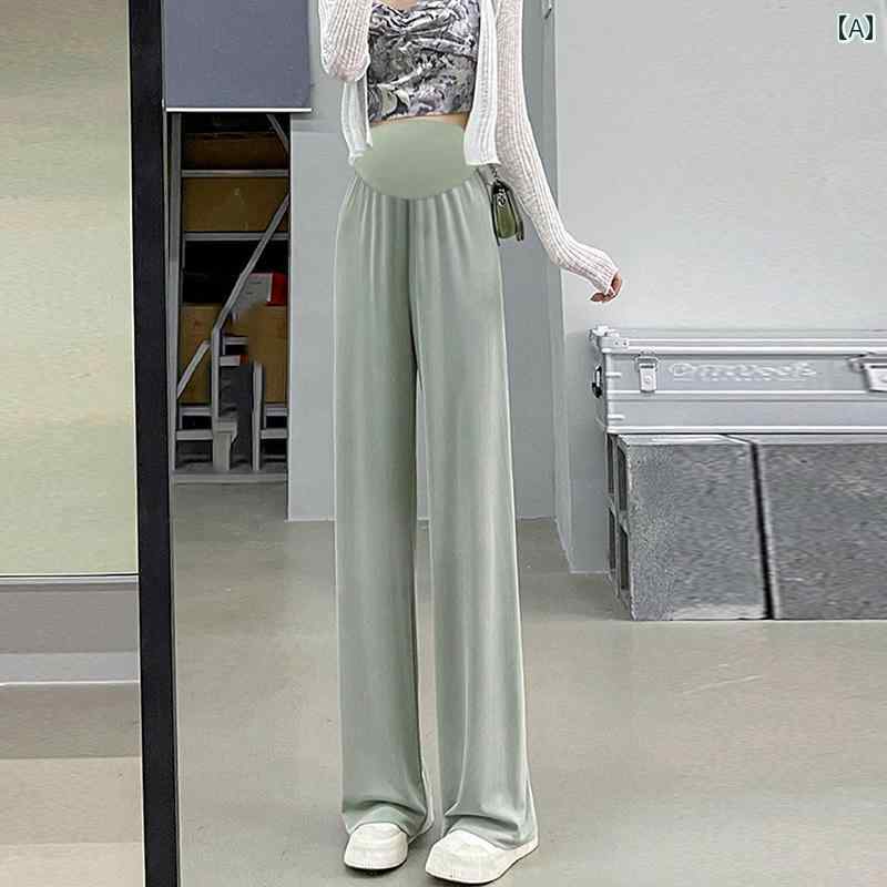 マタニティパンツ カジュアルパンツ ワイドパンツ ストレートパンツ 薄手 カジュアル ゆったり 快適 夏 レディース マタニティウェア