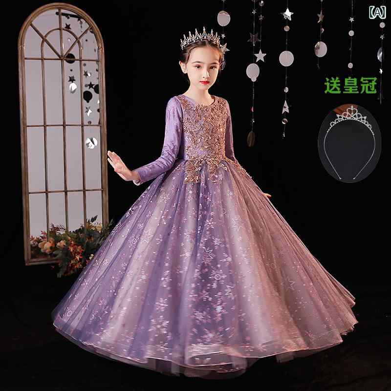 フラワーガール ドレス キッズ ジュニア ファッション 女の子 子供服 ガール 豪華感 かわいい プリンセス イベント 結婚式 パーティー 衣装 発表会 誕生会｜セキュアデポ