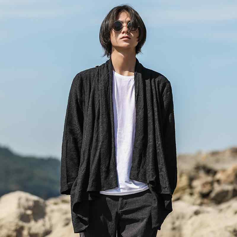 トップス 上衣 武術着 功夫 太極拳 メンズ 上衣 真っただ中丈 春 心地好い か細い レトロ 上着 上衣 成人男性用