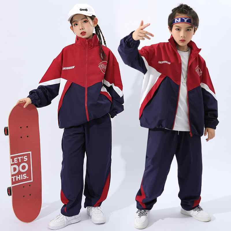キッズ ダンスウェア ストリート パフォーマンス ヒップホップ スポーティー エネルギッシュ アクティブ ユニセックス 動きやい