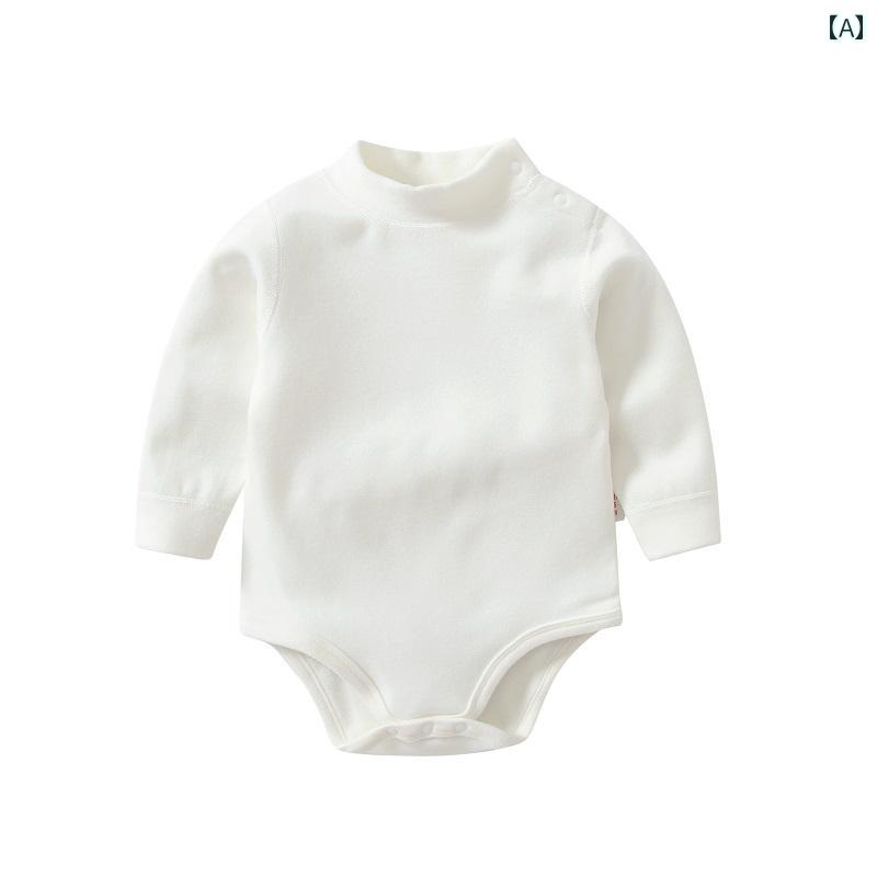 ロンパース 長袖 ベビー服 シンプル カジュアル かわいい ベビー 赤ちゃん キッズ 乳幼児 子供 男の子 女の子 子育て中 ナチュラル 出産祝い 秋冬
