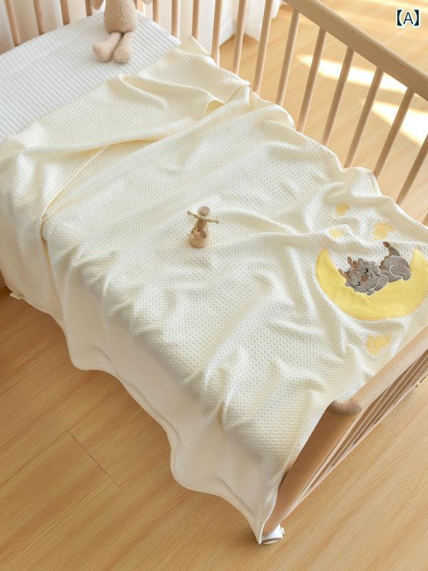 肌掛け ブランケット お昼寝 寝具 ひんやり 涼しい 快適 薄手 シンプル ナチュラル かわいい ベビー 赤ちゃん キッズ 乳幼児 子供 男の子 女の子 子育て中 出産祝い おうち時間 夏 6,300円