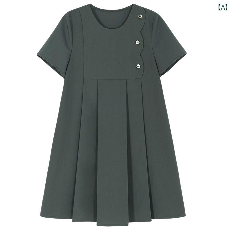 お召しもの 衣裳 キッズ 愛くるしい 自然的 ハチ 小わっぱ服 春夏 白いこと 幽々たる 薄墨色 緑であること 花唇 鶏冠 レトロ 半袖 お上さん用 キッズ・ベビー・マタニティ-キッズファッション