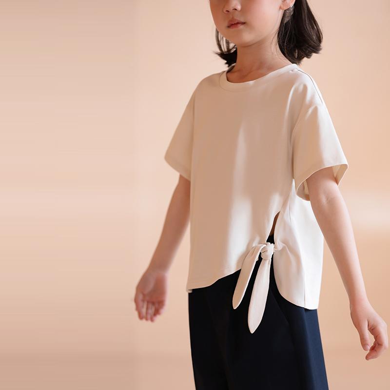 Tシャツ キッズ おしゃれ ナチュラル 子供服 男の子 女の子 夏 親子 不規則 レース 綿 通気性 高さ 多目的 半袖