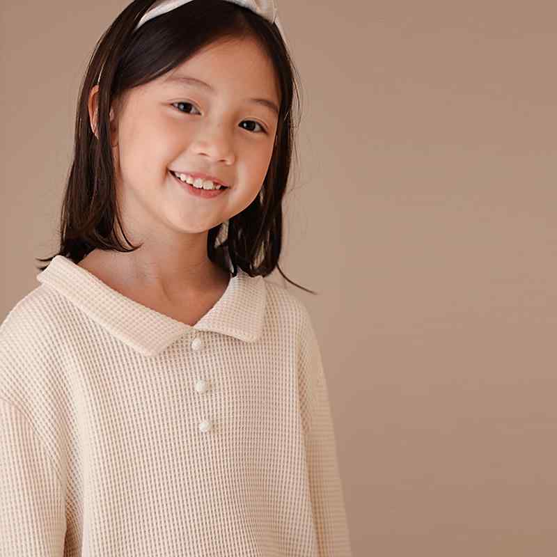 トップス ポロシャツ キッズ おしゃれ ナチュラル 子供服 春夏 子供 親子 ポロ ニット ベビー プルオーバー 長袖 女の子
