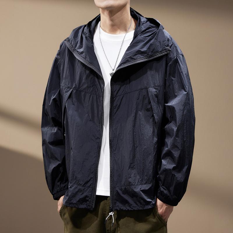 メンズ ウィンドブレーカー 夏  亜米利加 アウトドア サイクリング 日焼押しとどめる服 薄っぺら 軽さ 紫外線 上衣 メンズ 細工物御召しもの 都会