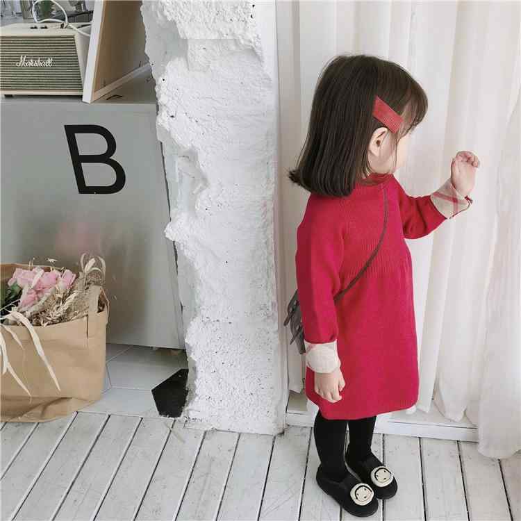 スカート ガールズ かわいい セーター 正月 秋冬 子供 ファッション セーター おしゃれ 女児 赤ちゃん ミドル丈