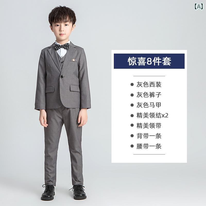 ドレス キッズ スーツ フォーマル 発表会 男の子 スタイリッシュ 子供用 パフォーマンス ホスト 衣装 フラワーガール 結婚式 赤い|セキュアデポ