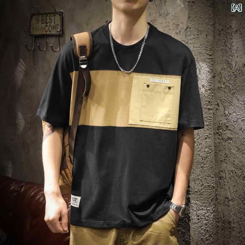 シャツ Tシャツ メンズ アメリカン ヘビーウェイト 半袖 ストリート ゆったり 大きいサイズ 夏 ハイエンド 綿 通気性 肌 優しい
