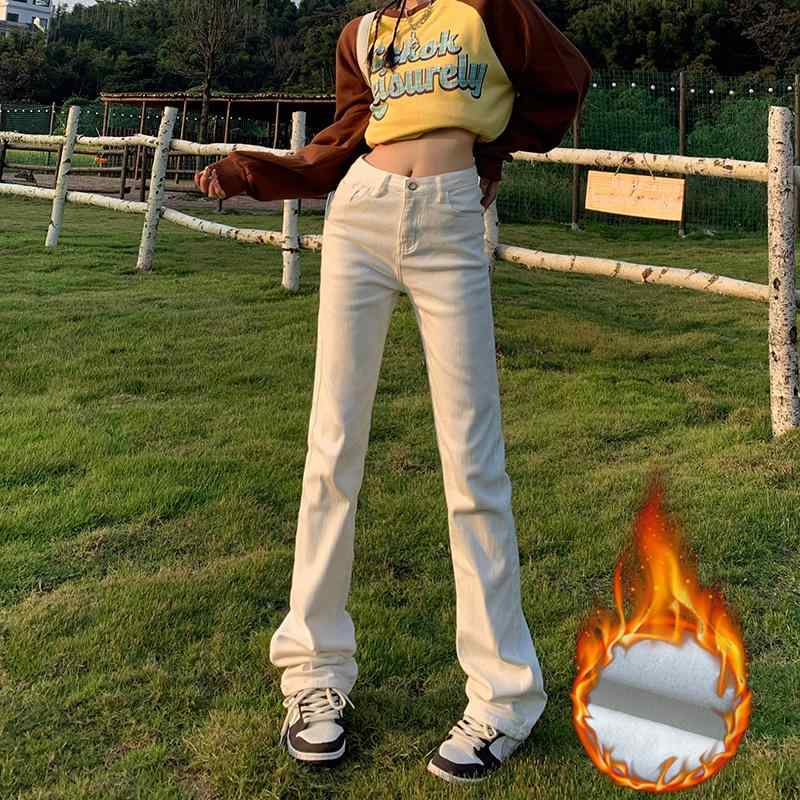 パンツ デニム レディース 女性 狭い ストレート レッグ ホワイト ジーンズ 春 ワイド レッグ ハイウエスト 小柄々 スリム ズボン