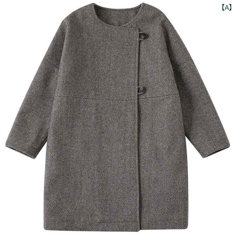 コート 子供服 アウター カジュアル おしゃれ カジュアル おしゃれ キッズ 冬 中華風 レトロ ベルベット 暖かい 親子 ヘリンボーン ウール|セキュアデポ