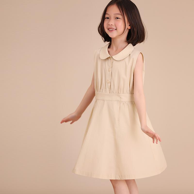 ドレス ワンピース キッズ かわいい ナチュラル 子供服 夏服 女の子 親子 スタイル 綿 人形 襟 ノースリーブドレス ベビー ベスト