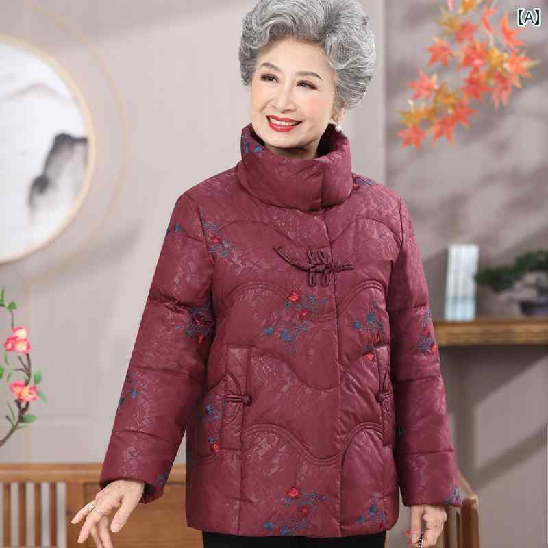 レディース ファッション シニア 婦人服 秋冬 スタンドカラー シングル ブレスト トップス おしゃれ 防寒着 ｜セキュアデポ
