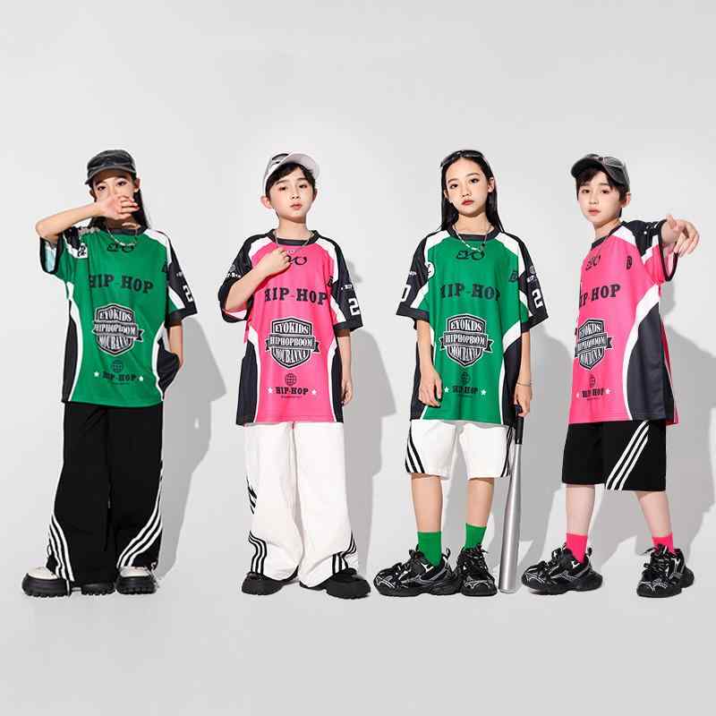 子供服 女の子 男の子 シャツ Tシャツ パンツ 夏 コスチューム バンド ダンス ヒップホップ ストリート系 パフォーマンス 衣装 クール かっこいい キッズ 6,537円
