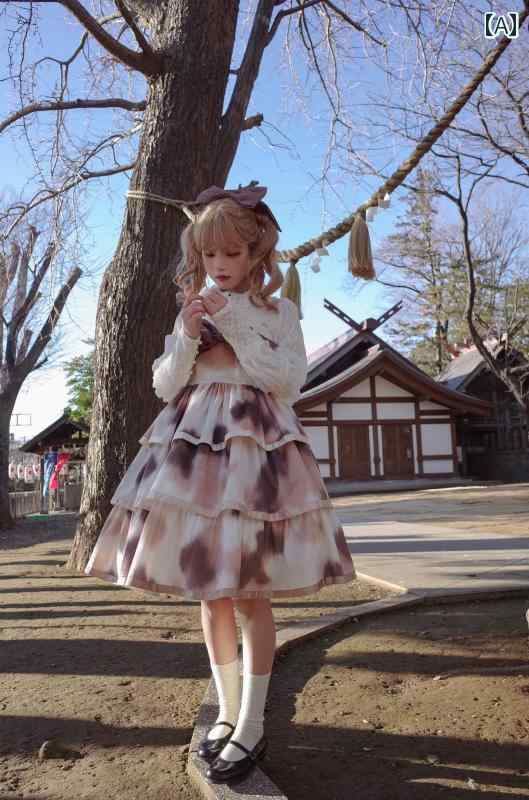 ロリータ 甘ロリ ゴスロリ 地雷 コスプレ オーセンティック フェアリー プリンセスドレス 激かわいい レディース ファッション 秋