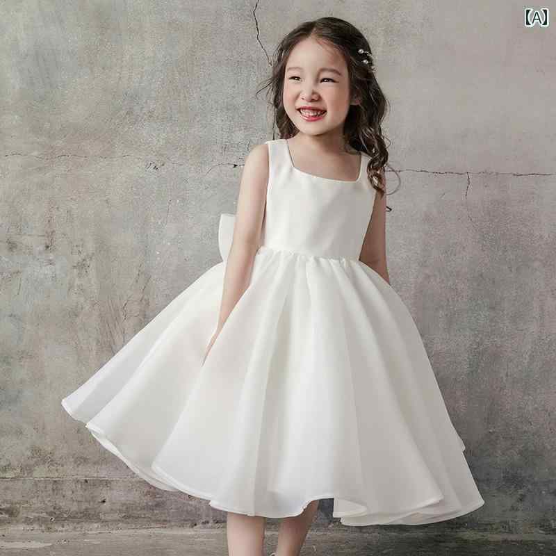 ドレス 女の子 ガールズ用 子供用 ハイエンド イブニングドレス ガールズ用 パフスリーブ プリンセス チュチュ 1歳 誕生日 フラワーガール ウェディングドレス｜セキュアデポ 9,071円
