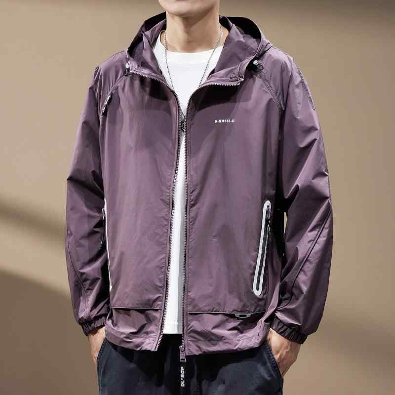 メンズ ウィンドブレーカー 涼しい UPF50 日焼け防止服 メンズ 夏 カジュアル 抗UV アウトドア ジャケット|セキュアデポ