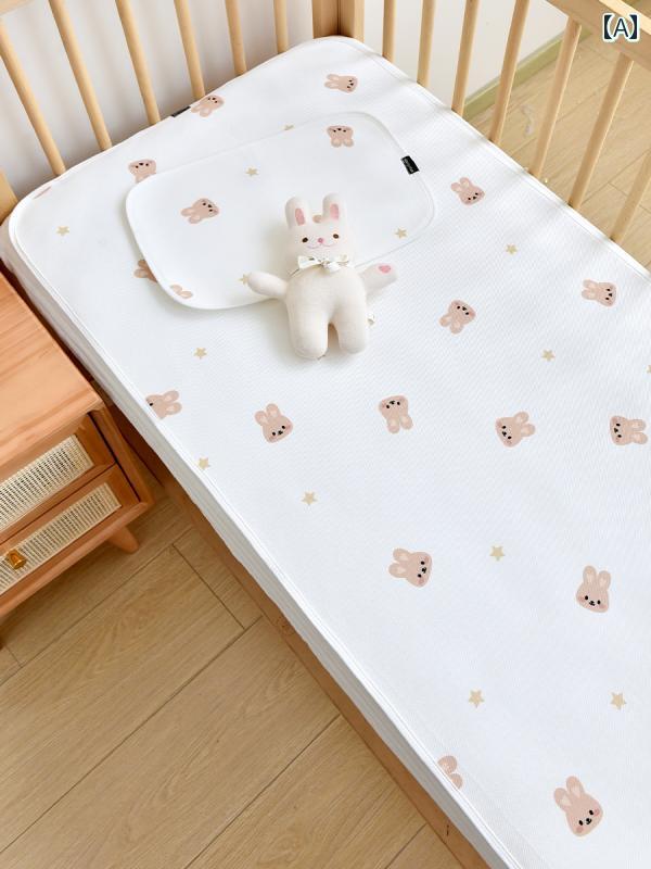 ベビーベッド 敷きパッド 通気性 ひんやり 涼しい 快適 シンプル ナチュラル かわいい ベビー 赤ちゃん キッズ 乳幼児 子供 男の子 女の子 子育て中 おうち時間 夏