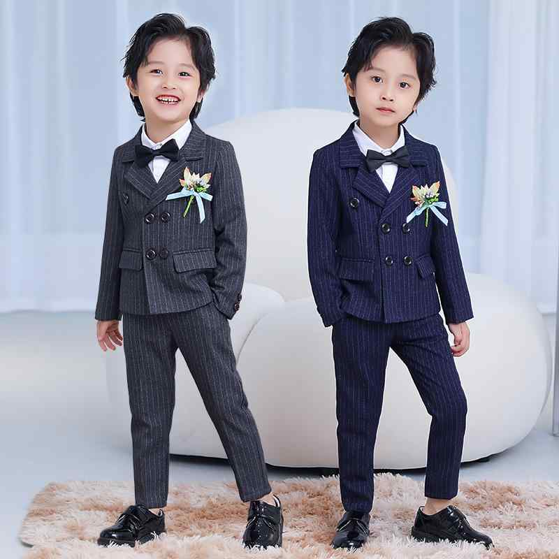 スーツ キッズ 子供 おしゃれ ファッション 男の子 春秋 赤ちゃん品 ジャケット 英国風 パフォーマンス 衣装 ボーイズ セット パンツ 蝶ネクタイ|セキュアデポ