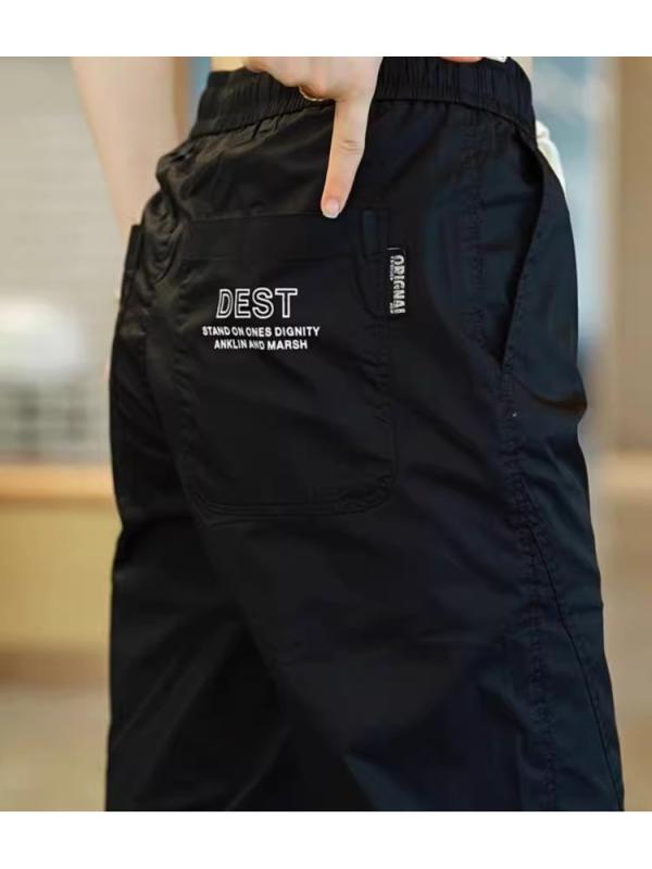メンズ パンツ 春夏 薄手 カジュアル 豪華感 韓国 ひんやり 涼しい 快適 メンズ シンプル スポーツ ストレッチ性 レジャー