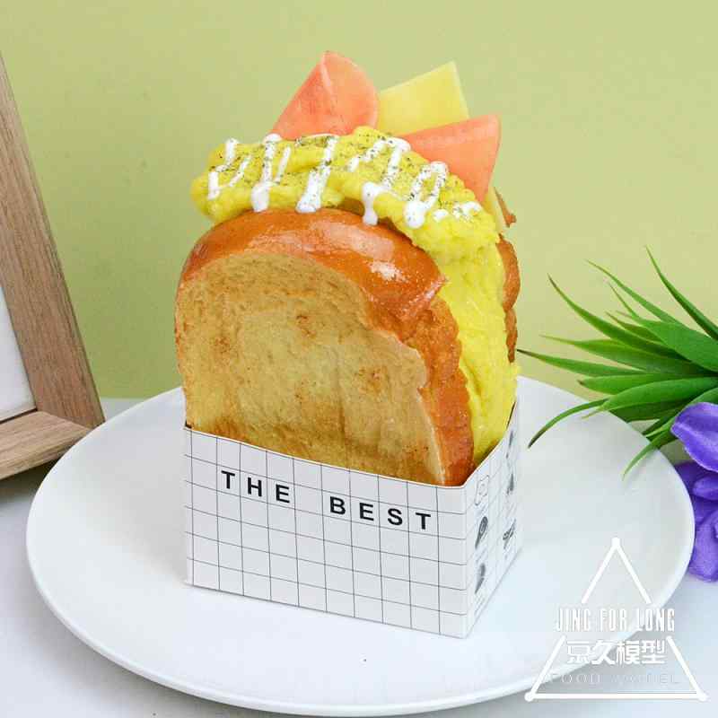 食品 サンプル リアル 見本 撮影 小道具 ディスプレイ 装飾品 フェイク サンドイッチ パン エッグ トースト 厚手 韓国